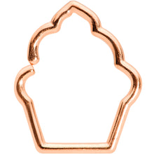 Load image into Gallery viewer, 16G 5/16 Rose Gold Tone Baked Treats Cupcake Closure Ring

