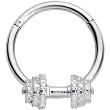 Load image into Gallery viewer, 16G 3/8 Weightlifting Barbell Hinged Segment Ring
