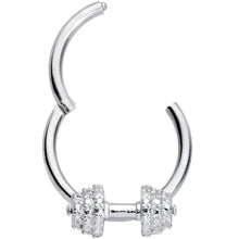 Load image into Gallery viewer, 16G 3/8 Weightlifting Barbell Hinged Segment Ring
