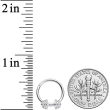 Load image into Gallery viewer, 16G 3/8 Weightlifting Barbell Hinged Segment Ring
