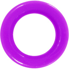 Load image into Gallery viewer, Purple Acrylic UV Saddle Tunnel Plug Set 12mm to 26mm

