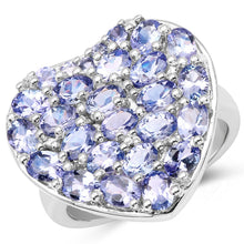 Load image into Gallery viewer, 3.96 Carat Genuine Tanzanite .925 Sterling Silver Ring
