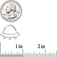 Load image into Gallery viewer, 14G 1/2 Outer Space UFO Nipple Ring Set
