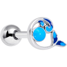 Load image into Gallery viewer, 16G 1/4 Whale in the Water Nautical Cartilage Tragus
