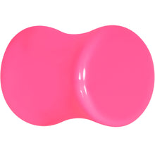 Load image into Gallery viewer, Hot Pink Acrylic Saddle Plug Set 8G to 00G
