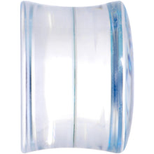 Load image into Gallery viewer, Clear Blue Acrylic Animal Cheetah Saddle Plug Set 2G to 1 Inch
