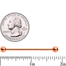 Load image into Gallery viewer, Clear CZ Gem Rose Gold Tone Segment Ring Cartilage Industrial Set of 3

