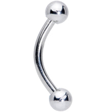 Load image into Gallery viewer, 16G 5/16 Stainless Steel Curved Eyebrow Rook Piercing
