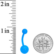 Load image into Gallery viewer, Blue Glow in the Dark Effect Belly Ring
