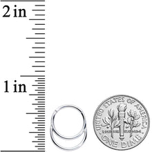 Load image into Gallery viewer, 16G 3/8 Grade 23 Titanium Double Loop Hinged Septum Clicker
