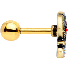 Load image into Gallery viewer, 16G 1/4 Gold Tone Rococo Elephant Cartilage Tragus Earring
