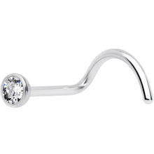 Load image into Gallery viewer, 20G Clear 2.5mm Grade 23 Titanium Press Fit Left Side Nose Screw
