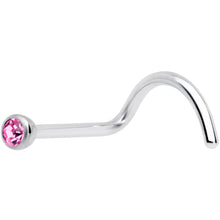 Load image into Gallery viewer, 20G Pink 2mm Grade 23 Titanium Press Fit Left Side Nose Screw
