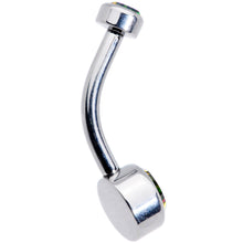 Load image into Gallery viewer, Vitrail 6mm Titanium Internal Thread Belly Ring Created with Crystals
