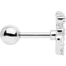 Load image into Gallery viewer, 16G 1/4 Clear CZ Gem Amazing Om Cartilage Tragus
