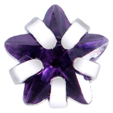 Load image into Gallery viewer, 20G 5/16 Purple CZ Gem Star Nose Bone 3mm
