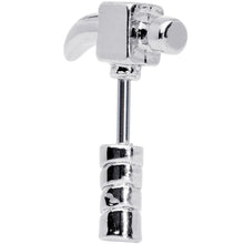 Load image into Gallery viewer, 16G 1/4 Claw Hammer Cartilage Earring
