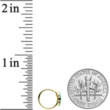 Load image into Gallery viewer, 20G 5/16 Clear CZ Gem Gold Tone Bird Heart Nose Hoop Set of 3
