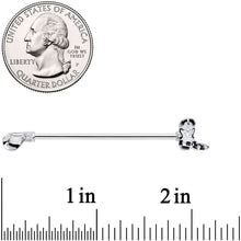 Load image into Gallery viewer, 14G Western Boot Hat Industrial Barbell 38mm
