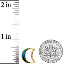 Load image into Gallery viewer, 16G 3/8 Gold Tone Moon Sea Right Ear Closure Ring
