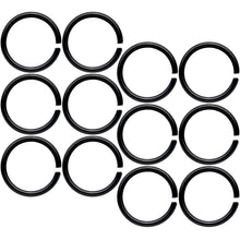 Load image into Gallery viewer, 18G 5/16 Black Anodized Seamless Circular Ring Set of 12
