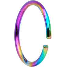Load image into Gallery viewer, 20G 5/16 Rainbow Anodized Seamless Nose Hoop Set of 12
