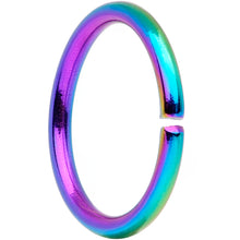 Load image into Gallery viewer, 18G 5/16 Rainbow Anodized Seamless Nose Hoop Set of 12
