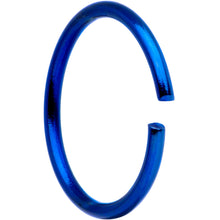 Load image into Gallery viewer, 20G 5/16 Blue Anodized Seamless Circular Ring Set of 12
