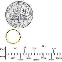 Load image into Gallery viewer, 20G 5/16 Black Gold Tone Anodized Seamless Circular Ring Set of 12
