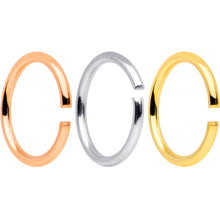 Load image into Gallery viewer, 18G 5/16 Gold Tone Rose Gold Tone Anodized Seamless Circular Ring Set of 12
