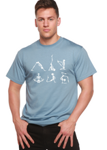 Load image into Gallery viewer, Halloween Skeleton Namaste Men's Bamboo Viscose/Organic Cotton Short Sleeve Graphic T-Shirt
