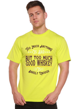 Load image into Gallery viewer, But Too Much Good Whiskey Men's Bamboo Viscose/Organic Cotton Short Sleeve Graphic T-Shirt
