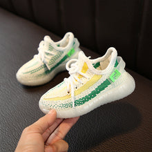 Load image into Gallery viewer, Boys Girls Fashion Sneakers Baby/Toddler/Little Kids Leather Trainers Children School Sport Shoes Soft Running Shoes
