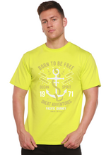 Load image into Gallery viewer, Born To Be Free Men's Bamboo Viscose/Organic Cotton Short Sleeve Graphic T-Shirt
