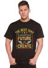 Load image into Gallery viewer, Feture is Create Spun Bamboo® Men's Bamboo Viscose/Organic Cotton Short Sleeve Graphic T-Shirt
