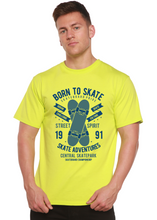 Load image into Gallery viewer, Born To Skate Men's Bamboo Viscose/Organic Cotton Short Sleeve Graphic T-Shirt
