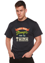 Load image into Gallery viewer, You Are Stronger Than You Think Men's Bamboo Viscose/Organic Cotton Short Sleeve Graphic T-Shirt
