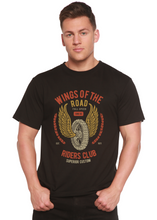 Load image into Gallery viewer, Wings Of The Road Spun Bamboo® Men's Bamboo Viscose/Organic Cotton Short Sleeve Graphic T-Shirt

