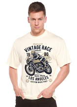 Load image into Gallery viewer, Vintage Race Spun Bamboo® Men's Bamboo Viscose/Organic Cotton Short Sleeve Graphic T-Shirt
