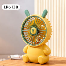 Load image into Gallery viewer, Creative Cartoon Bear Desktop Mini Fans Big Wind Desktop Portable USB Charging Handheld Fan Portable Air Conditioning Handheld Cooling Fan Charging Usb Fan Portable Handheld Fan

