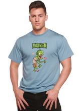 Load image into Gallery viewer, Halloween Green Monster Unisex Bamboo Viscose/Organic Cotton Short Sleeve Graphic T-Shirt

