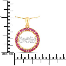 Load image into Gallery viewer, 0.64 Carat Genuine Ruby .925 Sterling Silver Pendant
