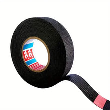 Load image into Gallery viewer, 5-Meter Heat-Resistant Electrical Tape – Black Polyester for Car &amp; Cable Management
