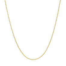 Load image into Gallery viewer, 14k Yellow Gold Bead Chain 1.0mm
