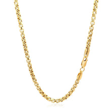 Load image into Gallery viewer, 3.4mm 14k Yellow Gold Round Box Chain
