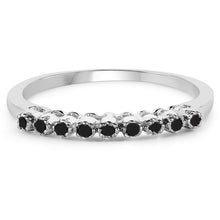 Load image into Gallery viewer, 0.32 Carat Genuine Multi Diamond .925 Sterling Silver Ring
