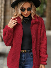 Load image into Gallery viewer, Women's Fuzzy Zip-Up Jacket with Pockets – Soft &amp; Cozy Long Sleeve Outerwear
