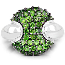Load image into Gallery viewer, 1.82 Carat Genuine Chrome Diopside .925 Sterling Silver Ring
