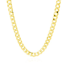 Load image into Gallery viewer, 5.7mm 14k Yellow Gold Solid Curb Chain
