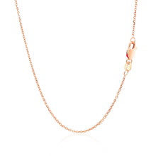 Load image into Gallery viewer, 14k Rose Gold Diamond Cut Cable Link Chain 1.1mm
